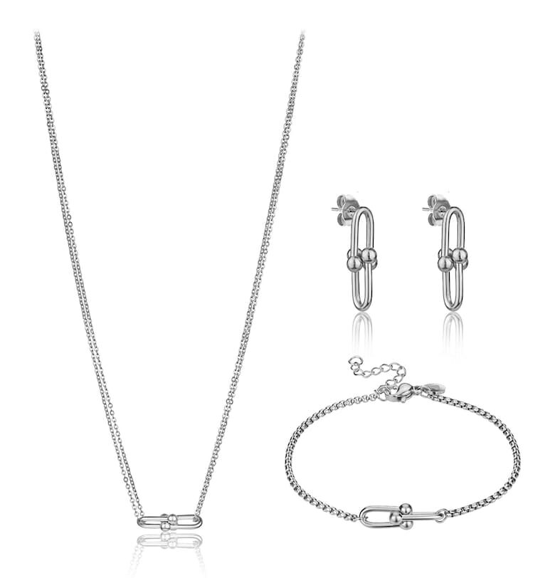 Колие - обеци и гривна от неръждаема стомана - 3 части Marc Lauder