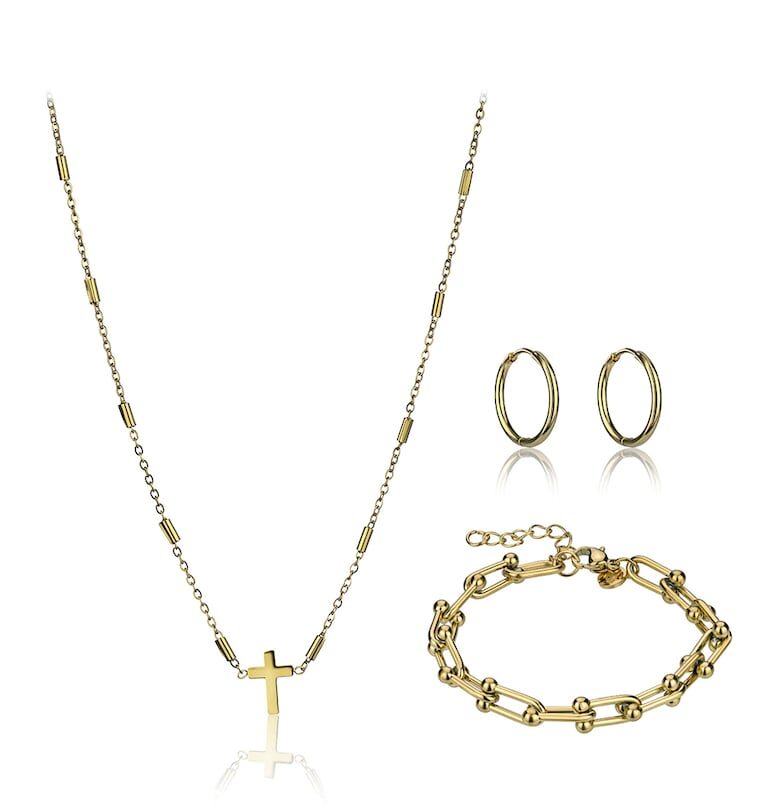 Колие - обеци и гривна от неръждаема стомана - 3 части Marc Lauder