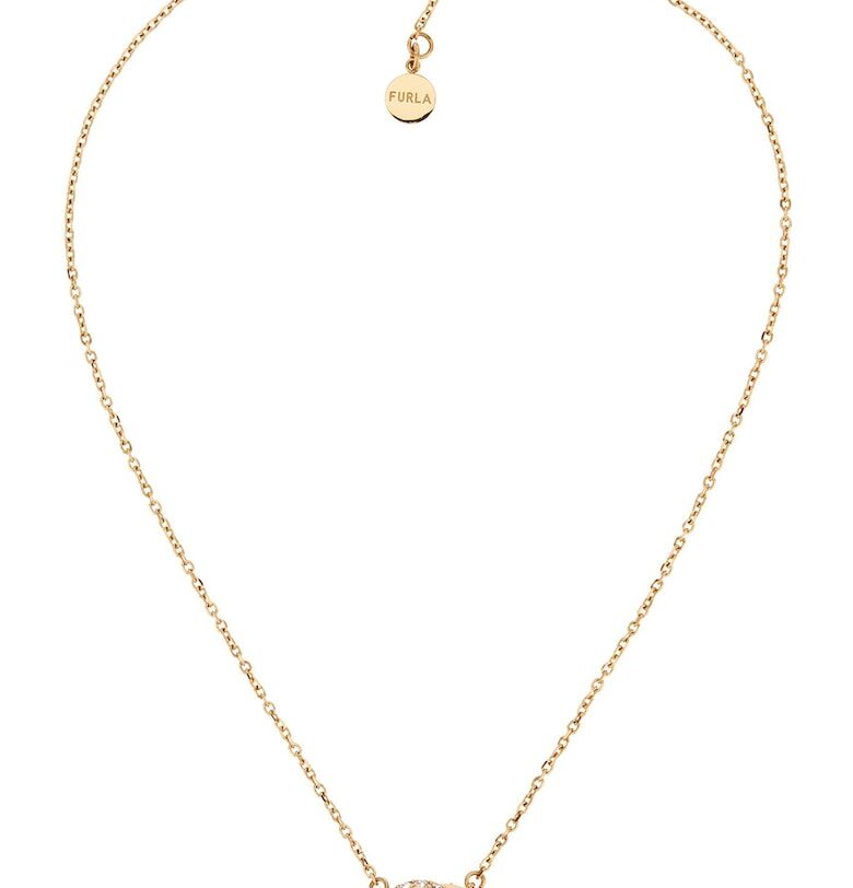 Колие от неръждаема стомана с кристали Furla