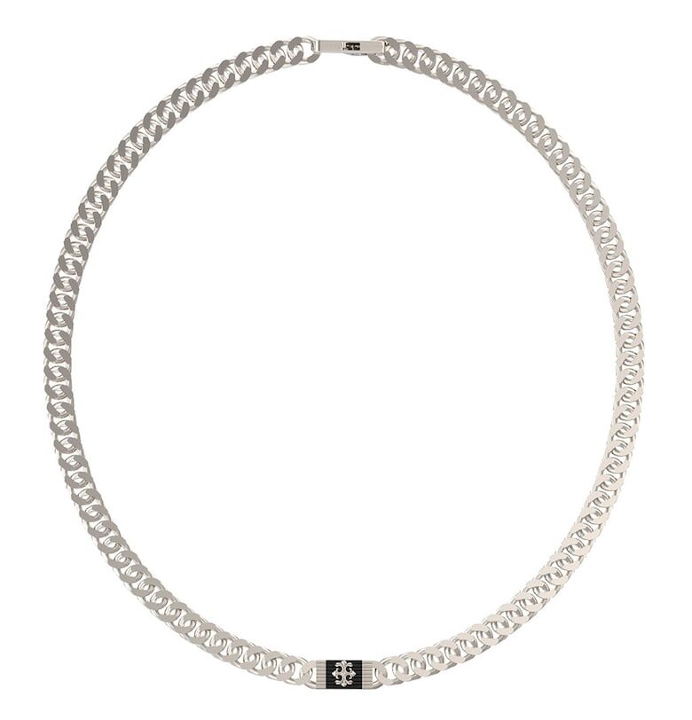 Колие от неръждаема стомана с лого - Сребрист GUESS