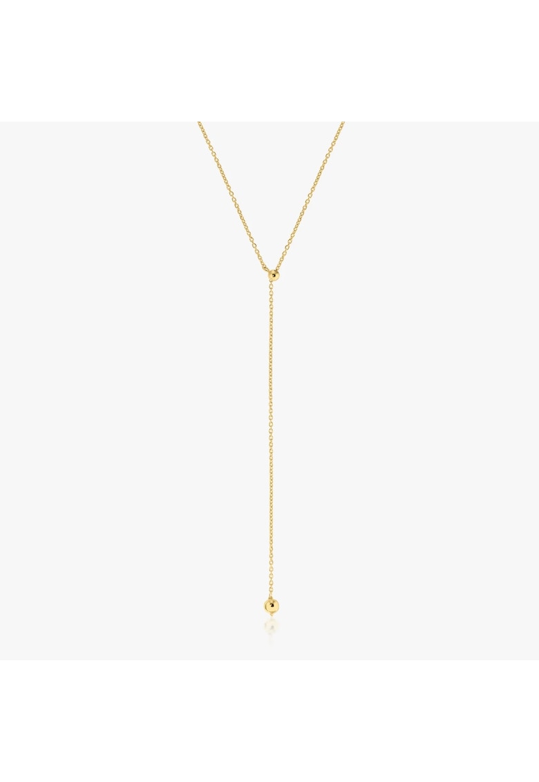 Колие от сребро с позлата Bola INDIRA