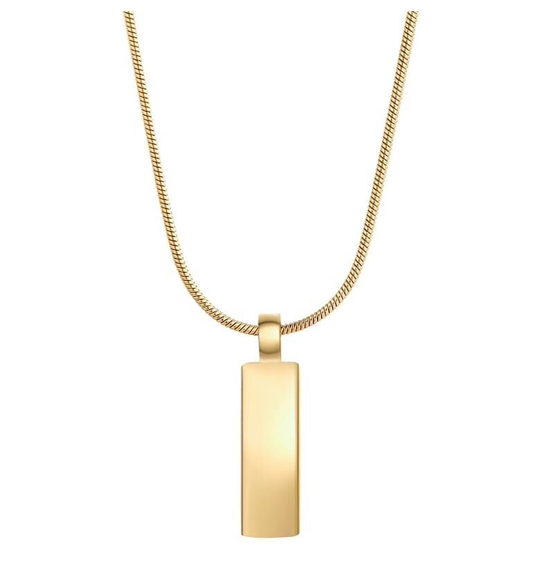 Колие с 14К злато и висулка - Златист True Rebels