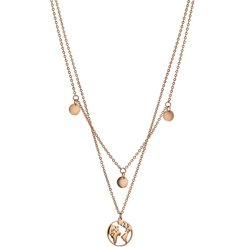 Колие с двуреден дизайн с висулки Amelia Parker