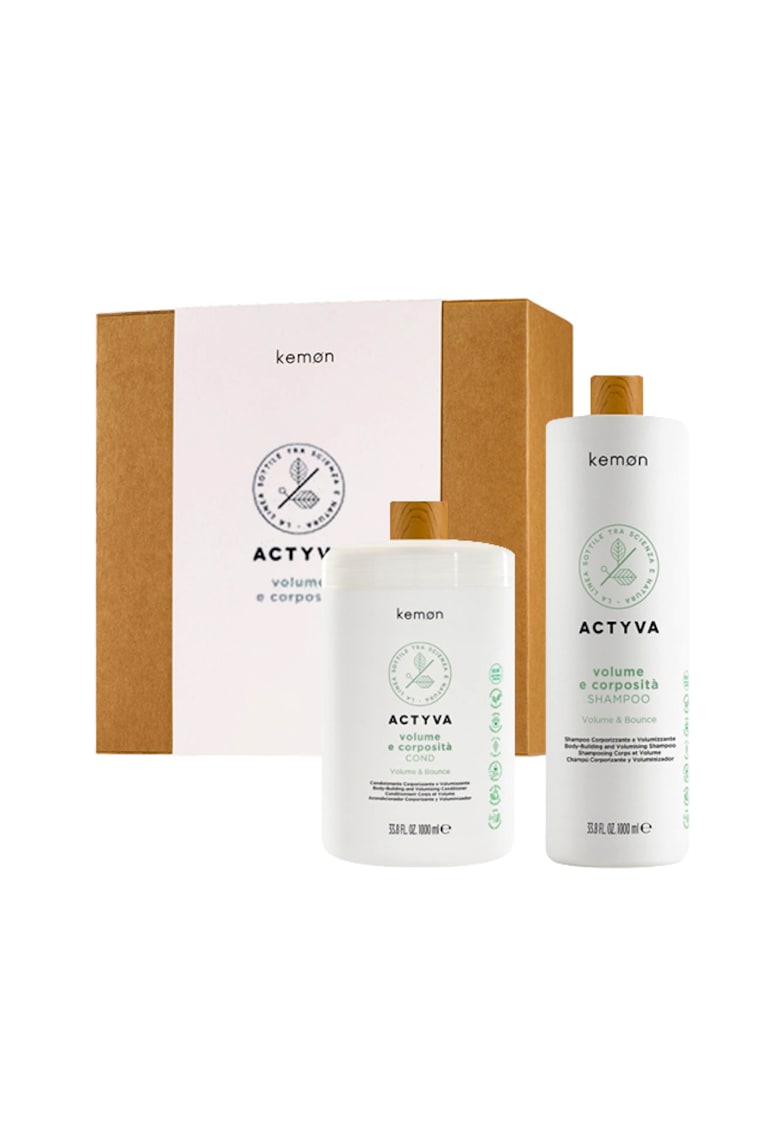 Комплект за обем Actyvia Volume e Corposità - Шампоан 1000 мл - Балсам 1000 мл Kemon
