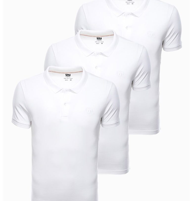Комплект от 3 броя поло тениски  Z28 - Мъжки - Памук OMBRE