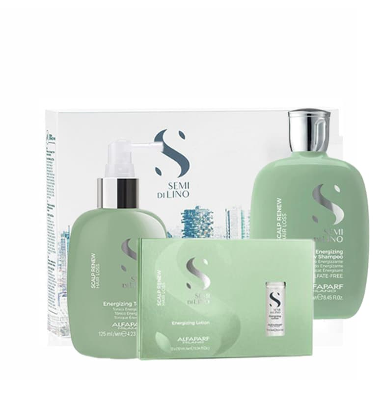 Комплект против косопад  Scalp Energizing - Шампоан 250 мл - Тоник 125 мл - Лосион 12x10 мл Alfaparf Milano
