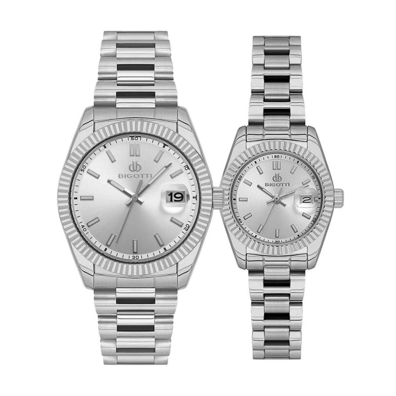 Комплект часовници за двойки Bigotti BG.1.10639-1-BG.1.10638-1 - Подарък