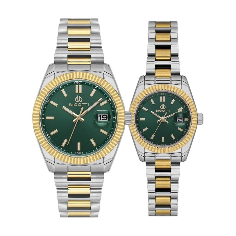 Комплект часовници за двойки Bigotti BG.1.10639-5-BG.1.10638-5 - Подарък