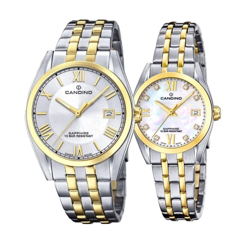 Комплект часовници за двойки Candino C4702/A-C4704/E - Подарък