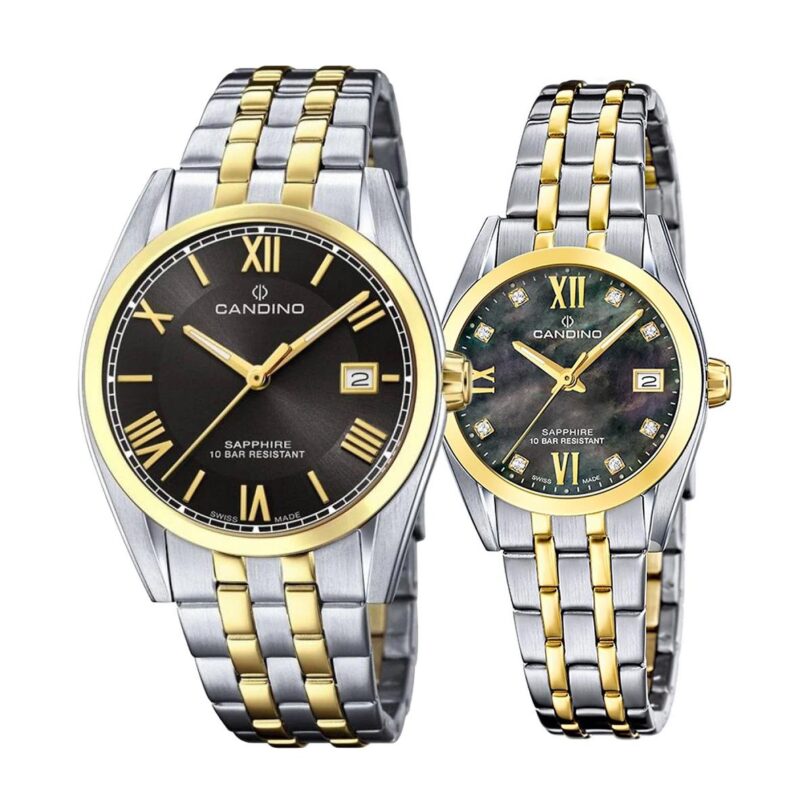 Комплект часовници за двойки Candino C4702/D-C4704/H - Подарък