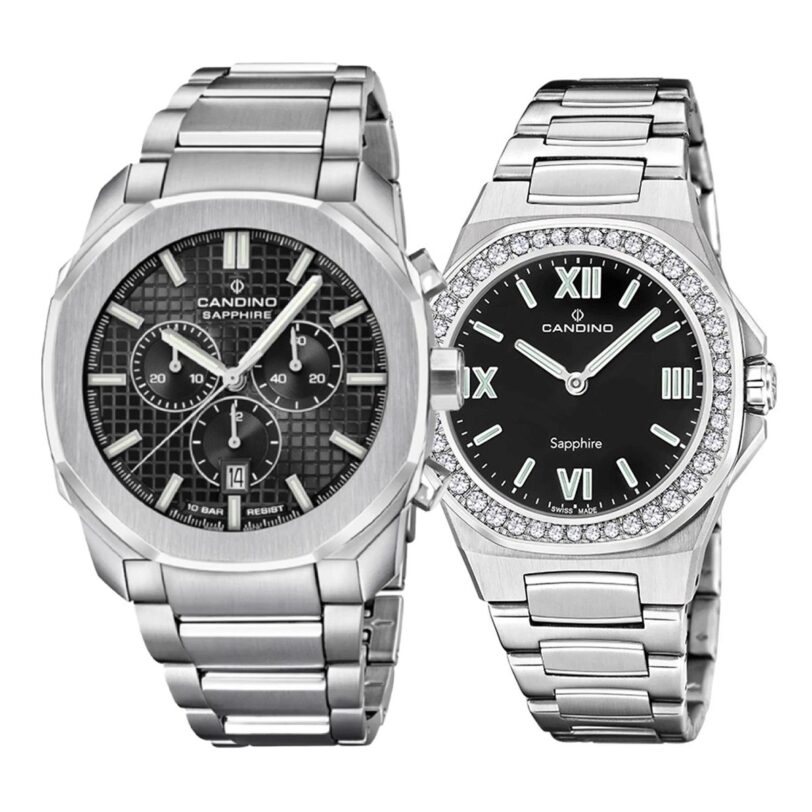 Комплект часовници за двойки Candino C4746/4-C4753/5 - Подарък