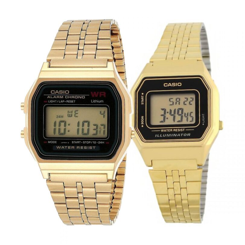 Комплект часовници за двойки Casio A159WGEA-1EF-LA680WEGA-1ER - Подарък