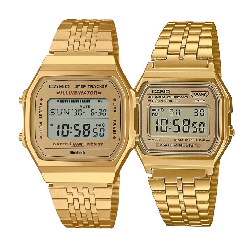 Комплект часовници за двойки Casio ABL-100WEG-9AEF-A158WETG-9AEF - Подарък