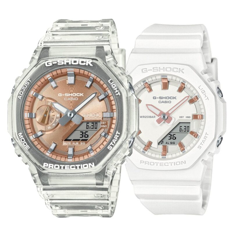 Комплект часовници за двойки Casio G-Shock GA-2100BM-7A5ER-GMA-P2100M-7AER - Подарък