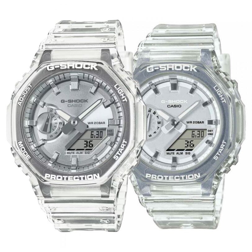 Комплект часовници за двойки Casio G-Shock GA-2100BM-7A8ER-GMA-S2100SK-7AER - Подарък