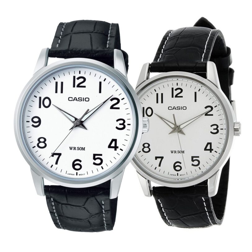 Комплект часовници за двойки Casio MTP-1303L-7BVDF-LTP-1303L-7BV - Подарък