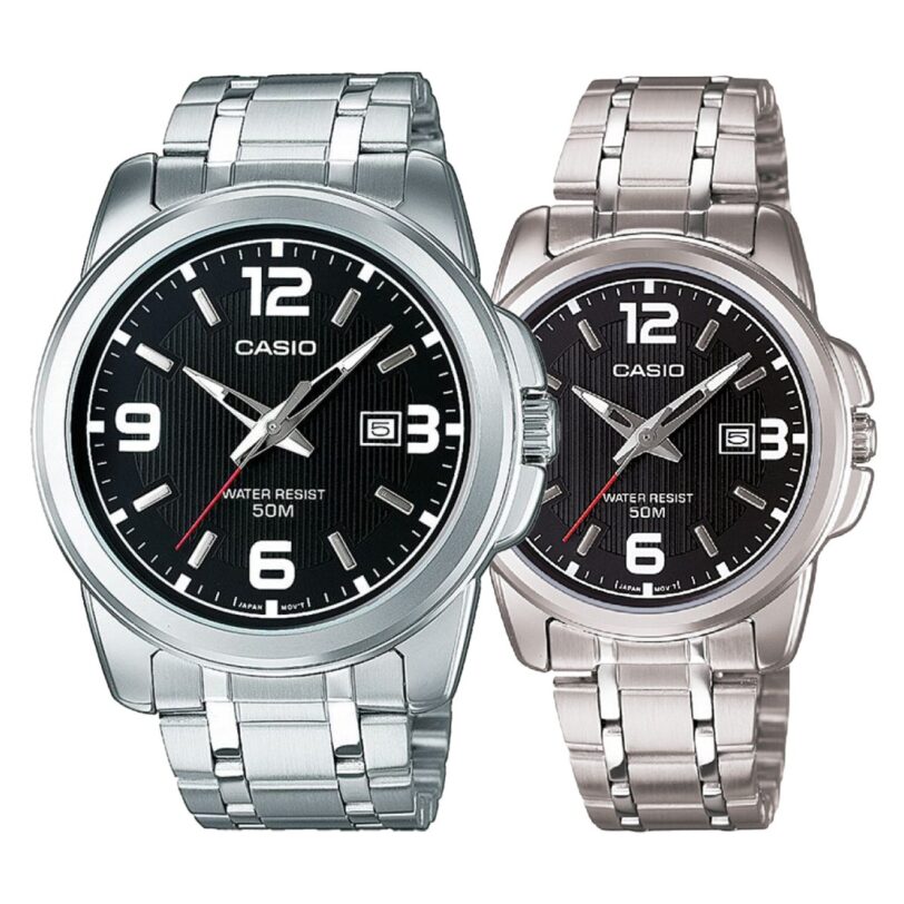 Комплект часовници за двойки Casio MTP-1314PD-1AVEF-LTP-1314D-1AVEF - Подарък