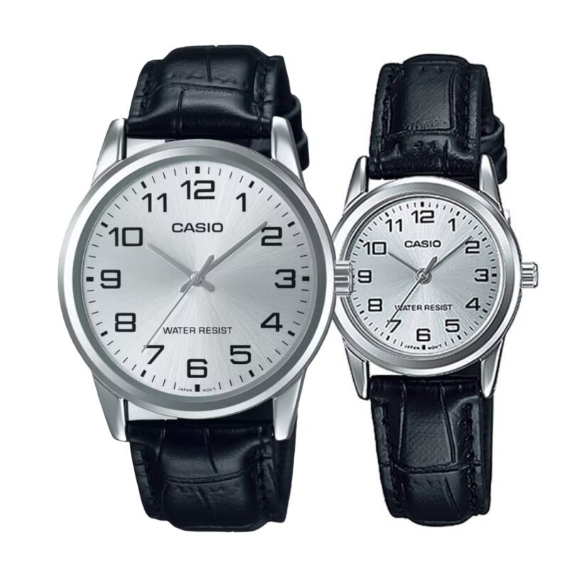 Комплект часовници за двойки Casio MTP-V001L-7BU-LTP-V001L-7BU - Подарък