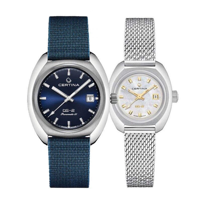 Комплект часовници за двойки Certina DS-2 C024.407.18.041.00-C024.207.11.111.00 - Подарък