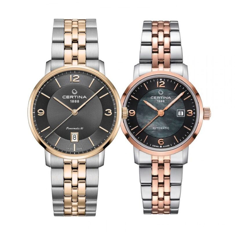 Комплект часовници за двойки Certina DS Caimano C035.407.22.087.01-C035.007.22.127.01 - Подарък