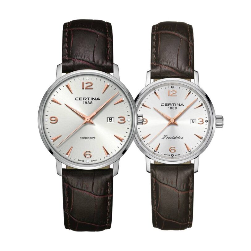 Комплект часовници за двойки Certina DS Caimano C035.410.16.037.01-C035.210.16.037.01 - Подарък