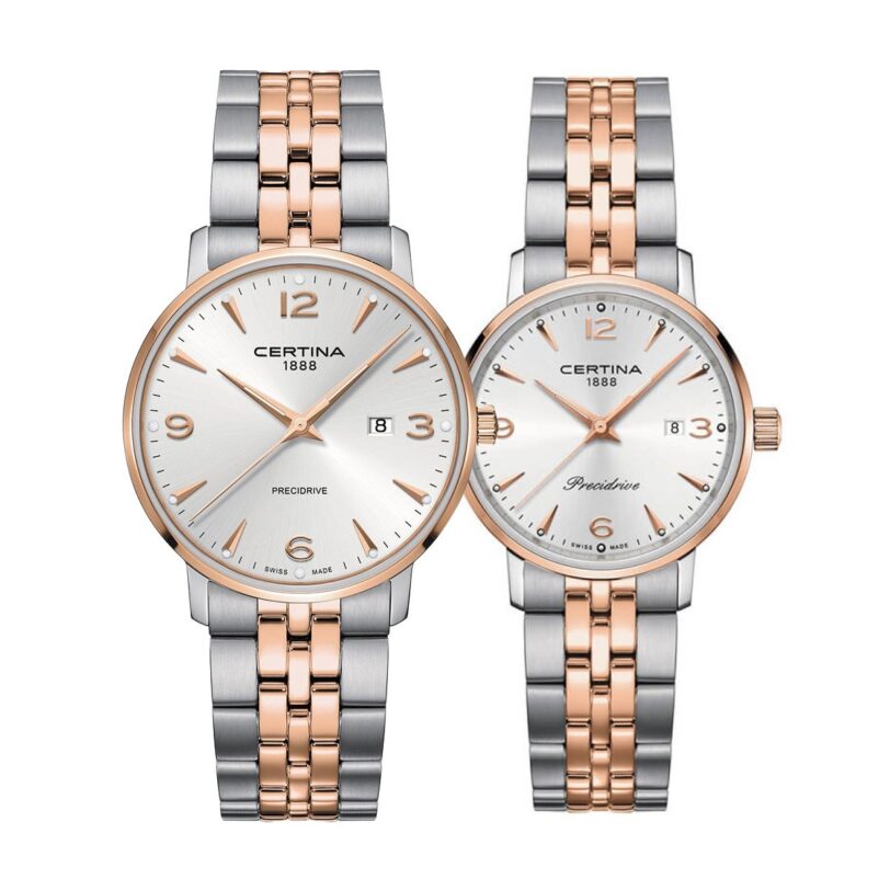 Комплект часовници за двойки Certina DS Caimano C035.410.22.037.01-C035.210.22.037.01 - Подарък