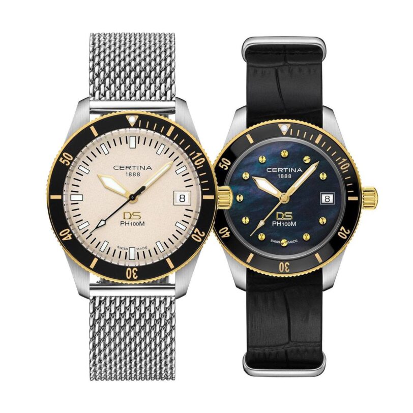 Комплект часовници за двойки Certina DS PH100M C044.410.21.030.00-C044.210.26.051.00 - Подарък