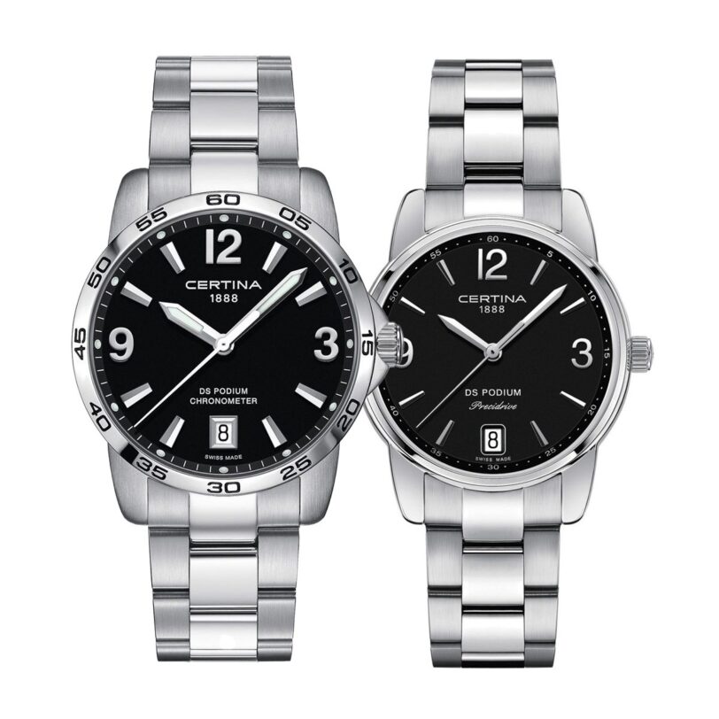 Комплект часовници за двойки Certina DS Podium C034.451.11.057.00-C034.210.11.057.00 - Подарък