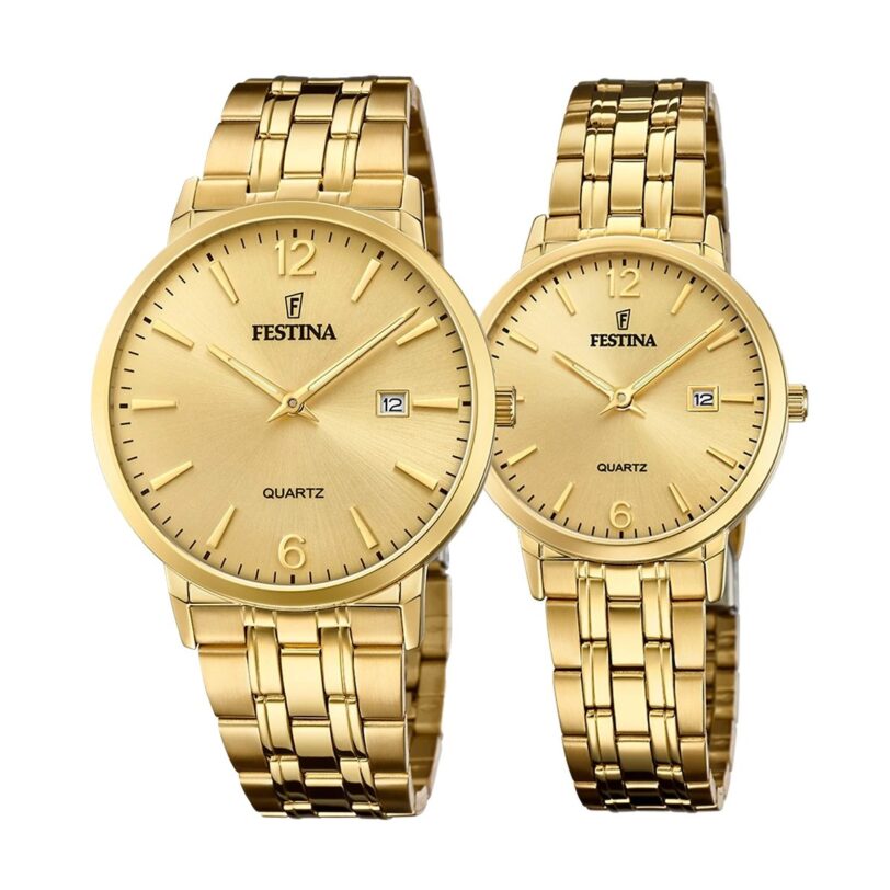Комплект часовници за двойки Festina F20513/3-F20514/3 - Подарък