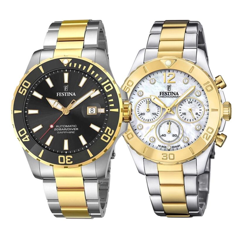 Комплект часовници за двойки Festina F20532/2-F20604/1 - Подарък