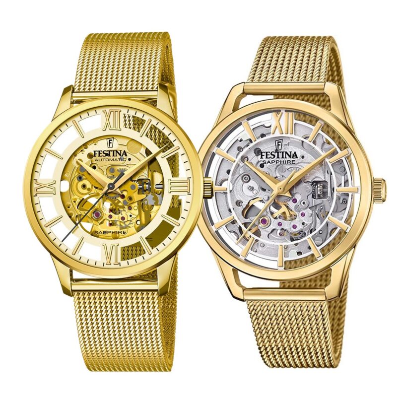 Комплект часовници за двойки Festina F20667/1-F20629/1 - Подарък