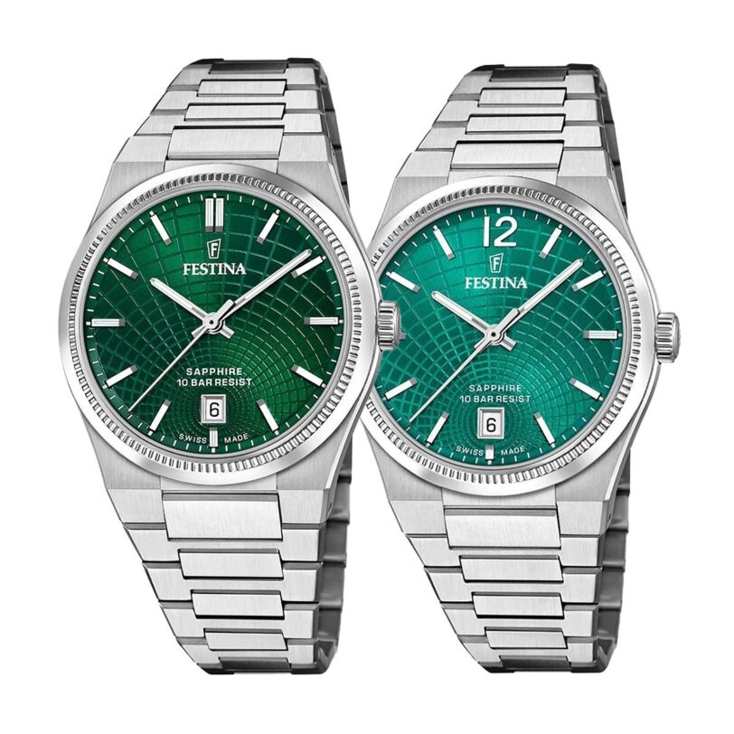 Комплект часовници за двойки Festina Swiss Made F20051/5-F20052/6 - Подарък