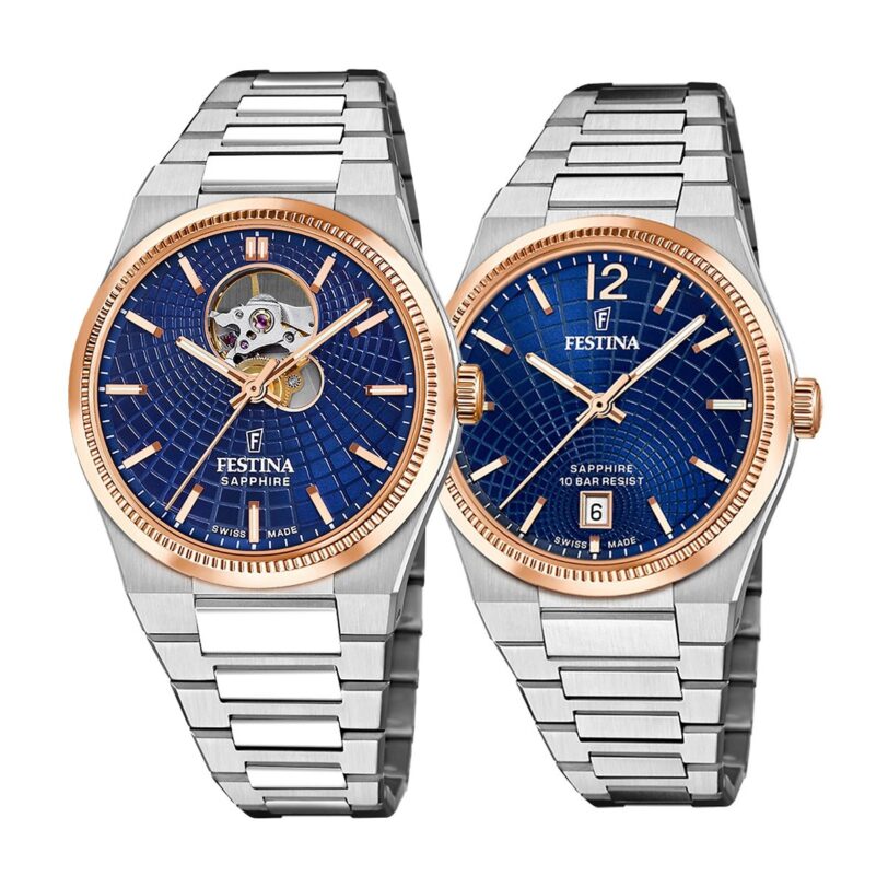 Комплект часовници за двойки Festina Swiss Made F20061/2-F20066/3 - Подарък