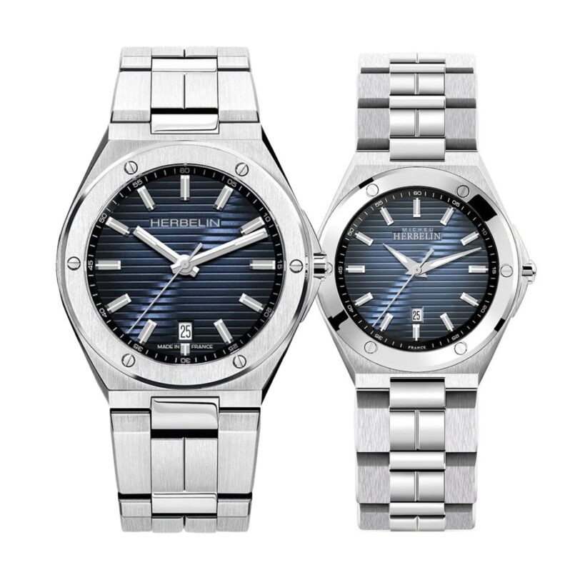 Комплект часовници за двойки Herbelin Cap Camarat 12245B15-14245/B15 - Подарък