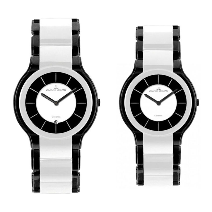 Комплект часовници за двойки Jacques Lemans 1-1581E & 1-1582 E - Подарък
