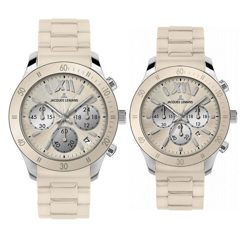 Комплект часовници за двойки Jacques Lemans 1-1586 M & 1-1587M - Подарък