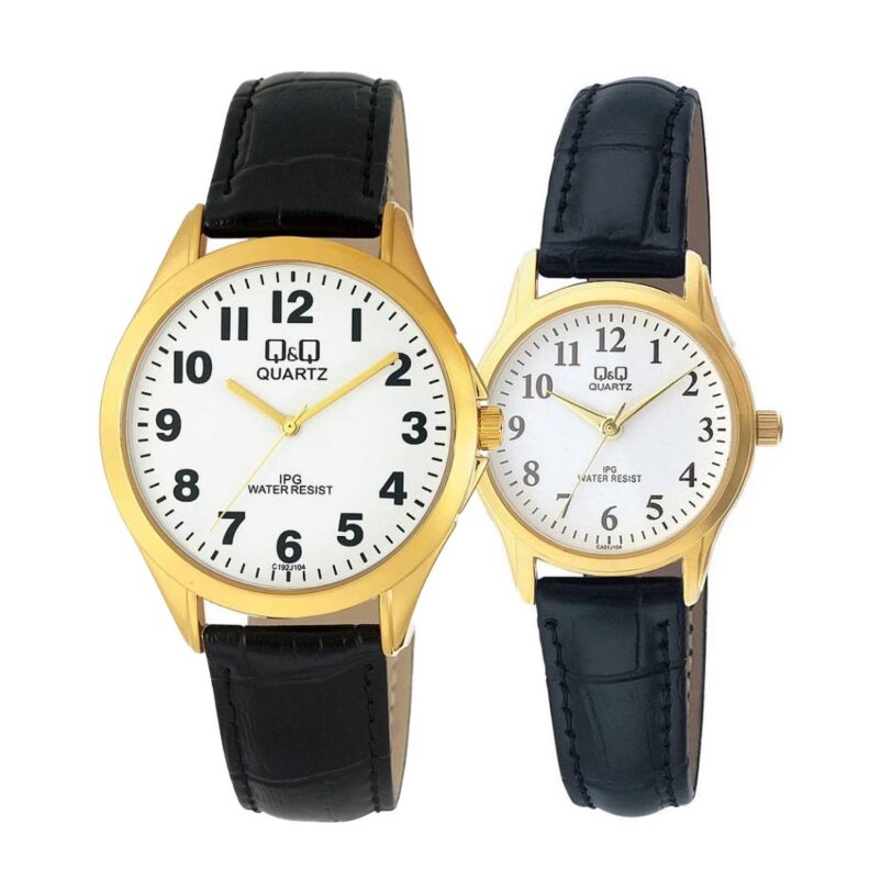 Комплект часовници за двойки Q&Q C192J104Y-C169J104Y - Подарък