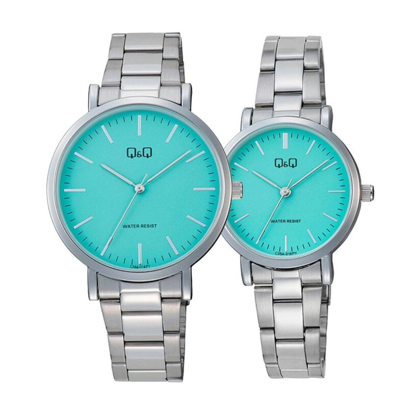 Комплект часовници за двойки Q&Q C34A-014PY-C35A-016PY - Подарък
