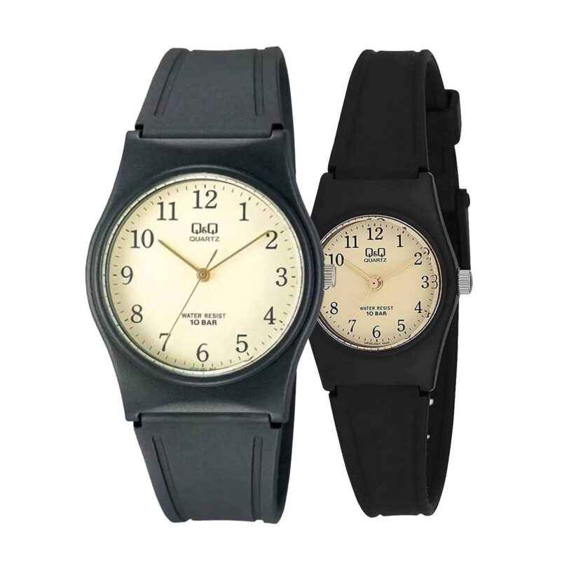 Комплект часовници за двойки Q&Q VP34J001Y-VP35J001Y - Подарък