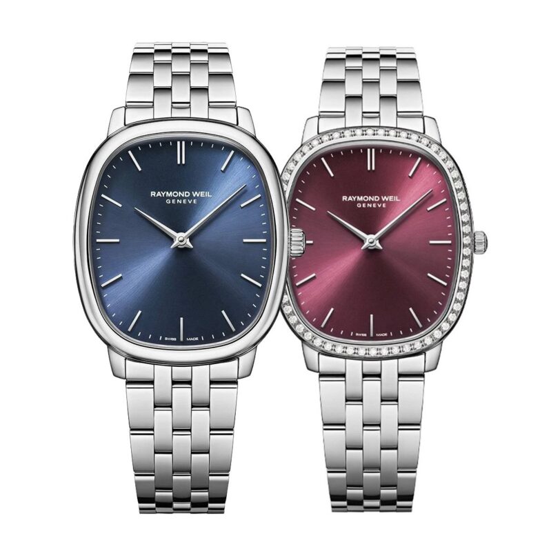 Комплект часовници за двойки Raymond Weil Toccata Heritage 2280-ST-50001-5280-STS-45001 - Подарък