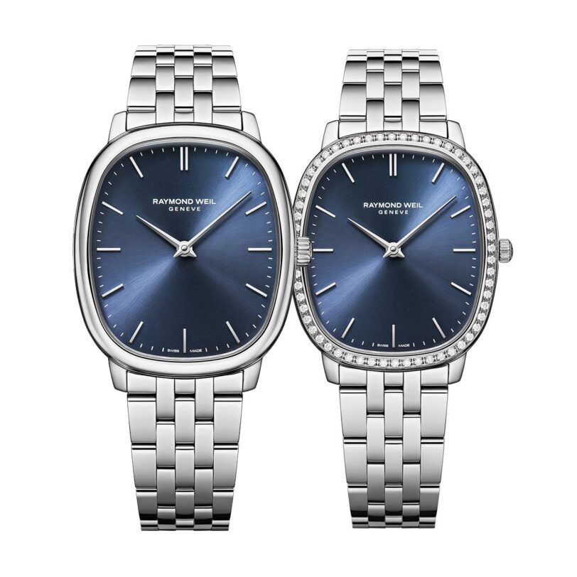 Комплект часовници за двойки Raymond Weil Toccata Heritage 2280-ST-50001-5280-STS-50001 - Подарък