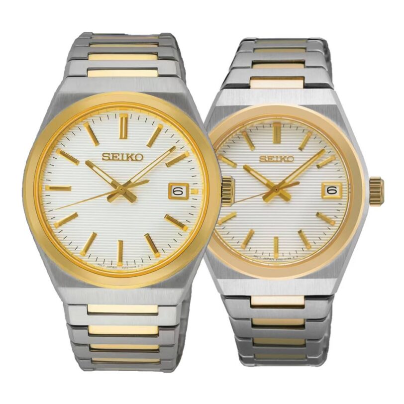 Комплект часовници за двойки Seiko SUR558P1-SUR578P1 - Подарък