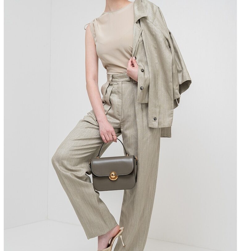 Копринена слим блуза - Каки Marella