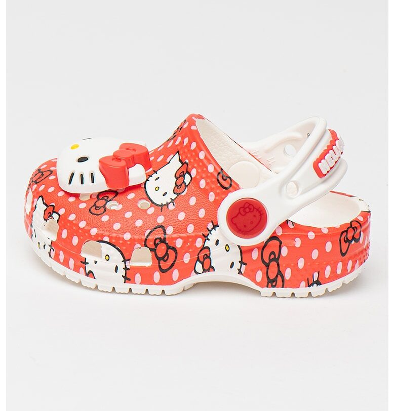 Крокс Hello Kitty с отворена пета - Червен/Бял Crocs