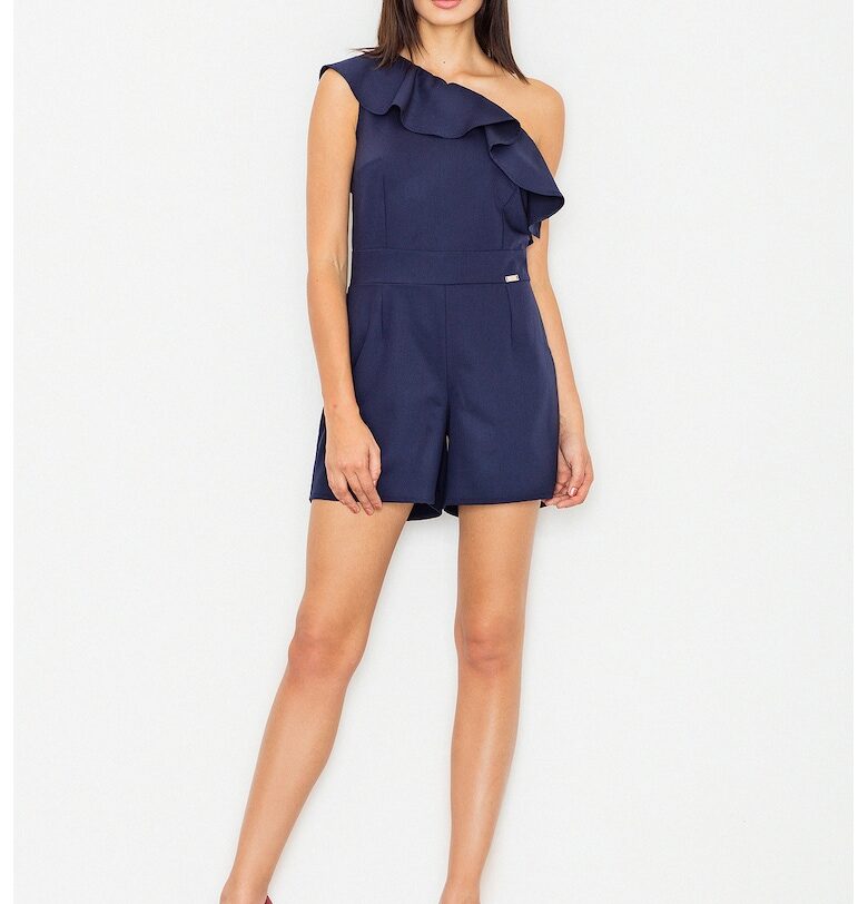 Къс гащеризон -  асиметричен - тъмносин - полиестер - Figl