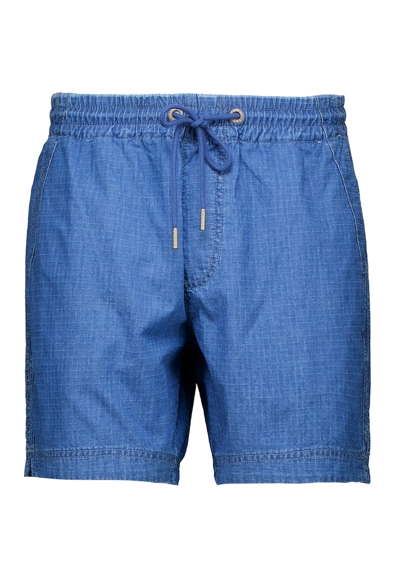 Къс дънков панталон с връзки - Светлосин Tommy Jeans