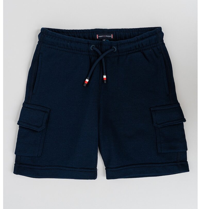 Къс карго панталон с връзка - Тъмносин Tommy Hilfiger