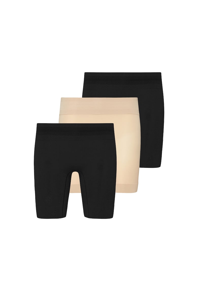 Къс клин за колоездене - 3 чифта - Черен/Бежов Jockey