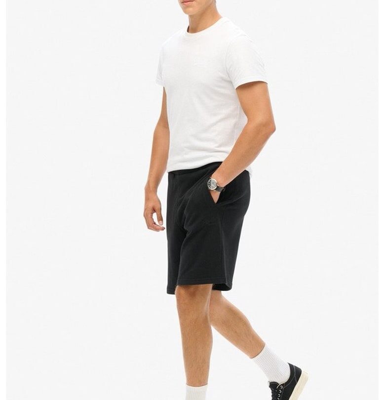 Къс панталон Essential с бродирано лого - Черен Superdry  Co