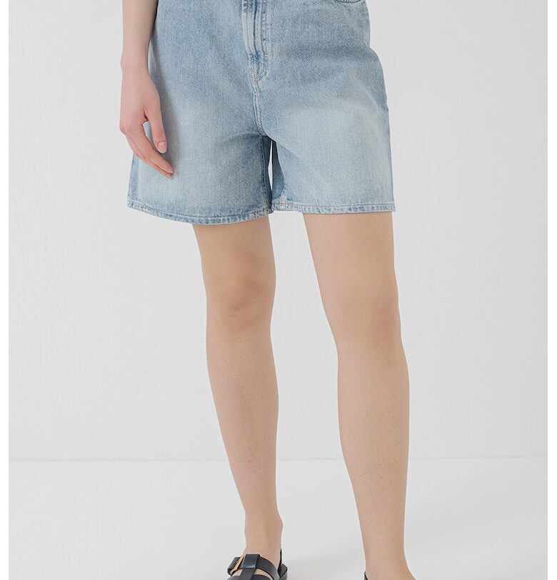 Къс панталон Gelita с висока талия - Светлосин HUGO